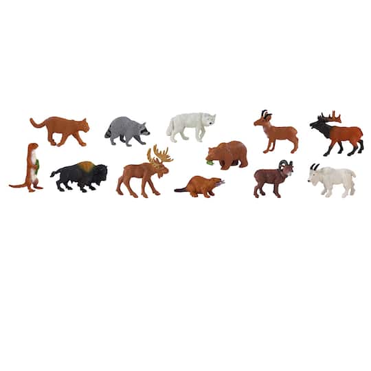 12 Pack: Safari Ltd® TOOBS® North American Wildlife Set